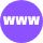 icone site violette