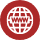 icone site globe rouge