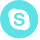 icone skype bleue