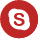 icone skype rouge