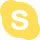 icone skype jaune