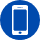 icone smartphone bleue foncée