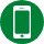icone smartphone vert foncée