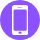icone smartphone violette