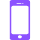 icone smartphone violet