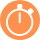 icone temps orange