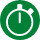 icone temps vert foncée