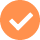 icone avec tick orange