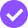 icone avec tick violete