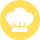 icone avec toque jaune