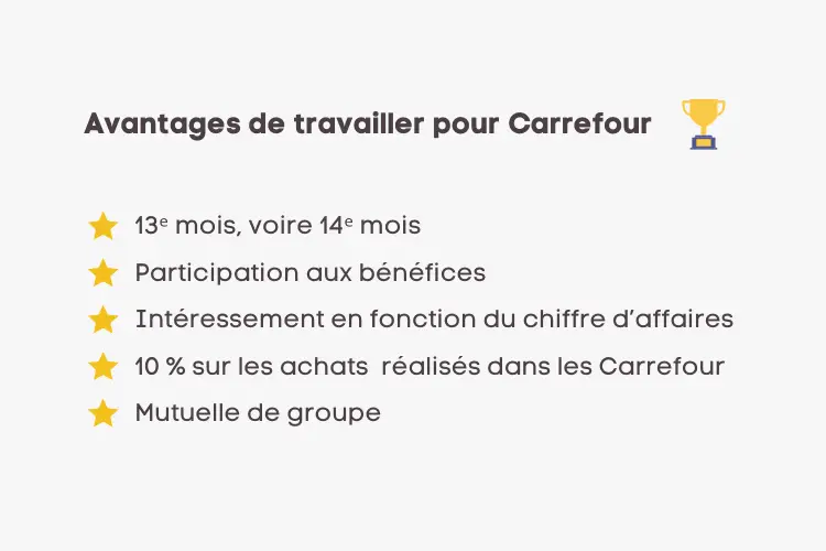 avantages de travailler chez carrefour 