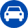 icone voiture bleu foncée