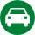 icone voiture vert foncée