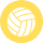 icone avec volleyball jaune
