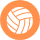icone avec volleyball orange