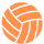 icone volleyball orange