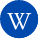 icone WordPress bleue foncée
