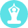 icone avec yoga bleu
