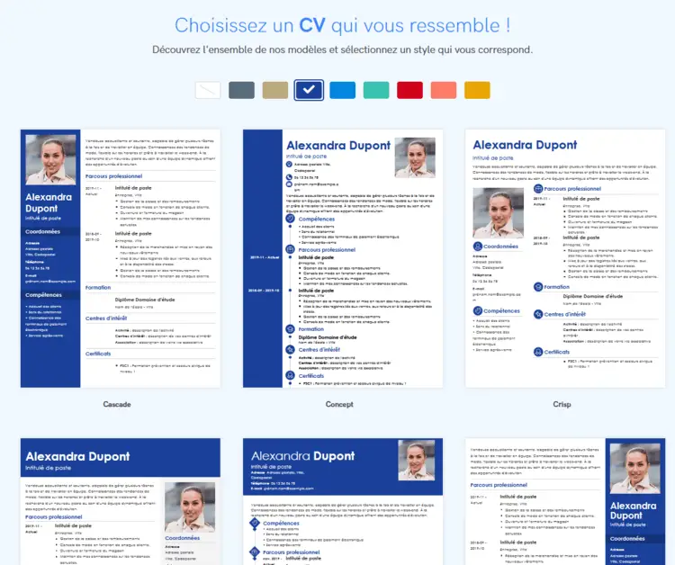 Création d'un CV sur Zety (image 3/19)